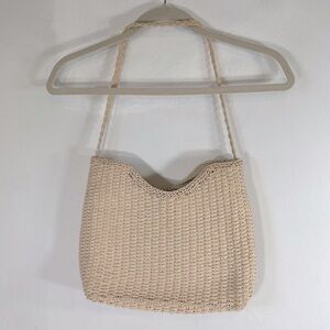 Dockers Summer Boho Beach Straw Woven Zippered Lined Durable Shoulder Bag